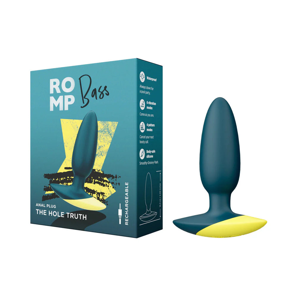 ROMP - Bass Rechargeable Silicone Vibrating Anal Plug