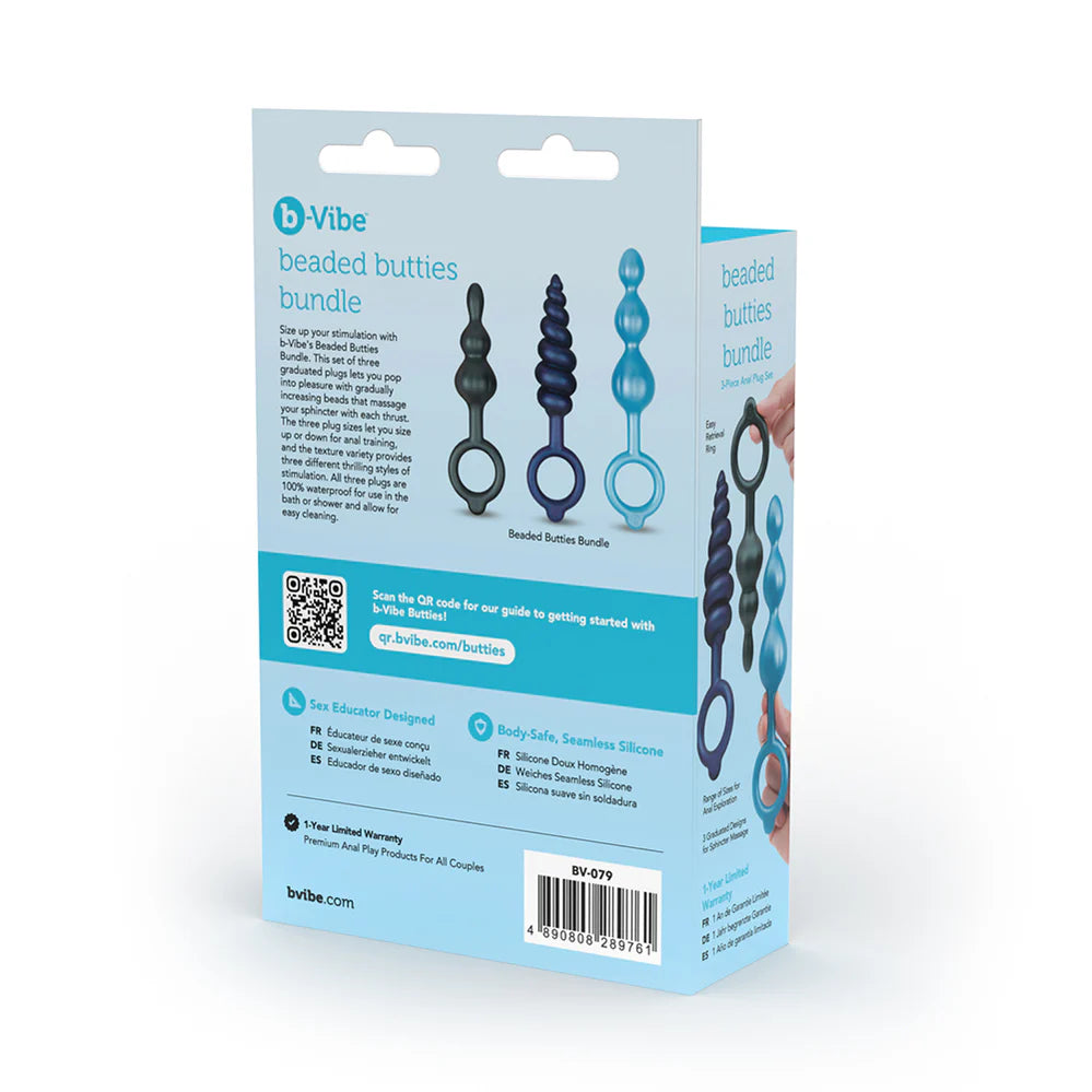 b-Vibe - Beaded Butties Bundle 3-Piece Anal Plug Set