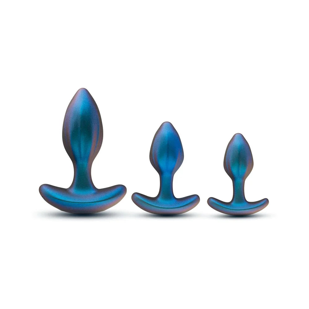 Blush - Anal Adventures Matrix Cosmos Plug Kit - Lunar Blue