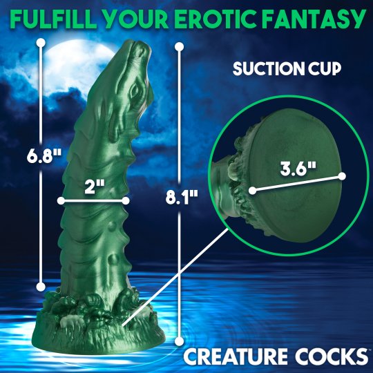 Creature Cocks - Cockness Monster Lake Creature - Silicone Dildo