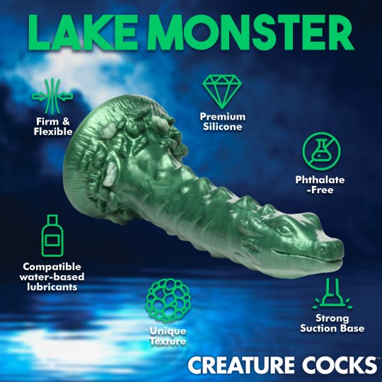 Creature Cocks - Cockness Monster Lake Creature - Silicone Dildo