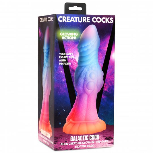 Creature Cocks - Galactic Cock Alien Creature - Glow-in-the-Dark Silicone Dildo