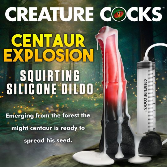 Creature Cocks - Centaur Explosion Squirting Dildo