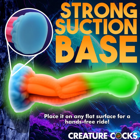 Creature Cocks - Tenta-Glow Glow-In-The-Dark Silicone Dildo