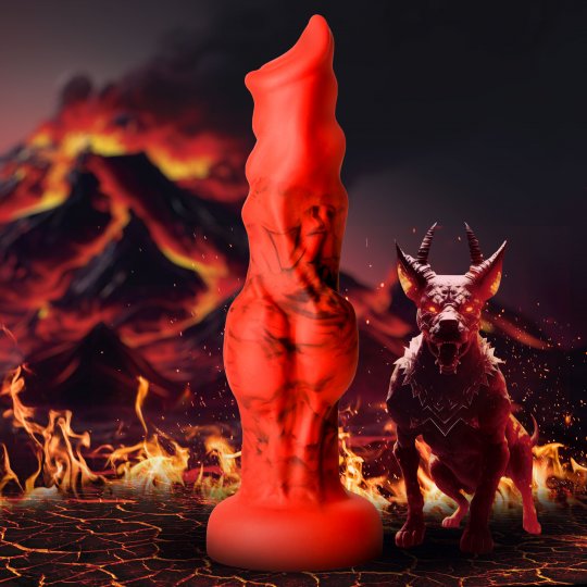 Creature Cocks - Fire Hound Silicone Dildo - Small