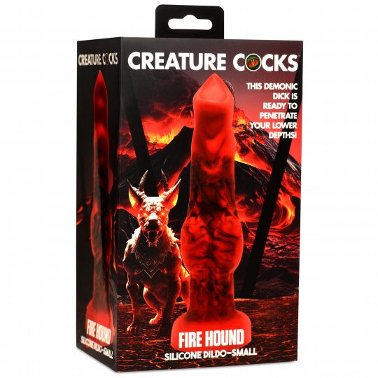 Creature Cocks - Fire Hound Silicone Dildo - Small