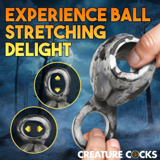 Creature Cocks - Night Prowler Silicone Girth Enhancer with Ball Strap