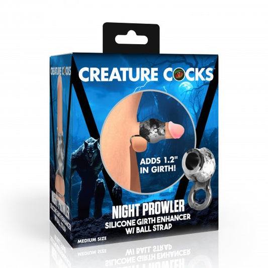 Creature Cocks - Night Prowler Silicone Girth Enhancer with Ball Strap