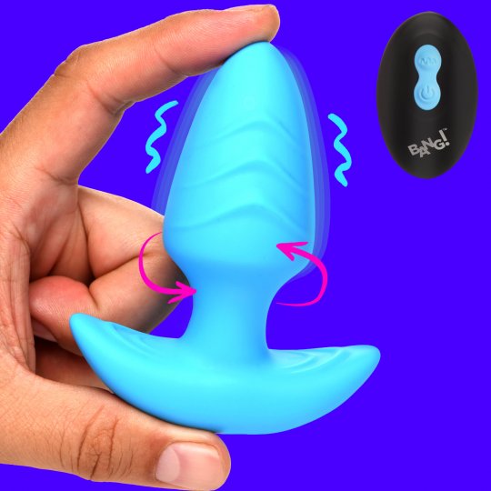 Bang! Rotating and Vibrating Silicone Butt Plug