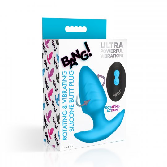 Bang! Rotating and Vibrating Silicone Butt Plug