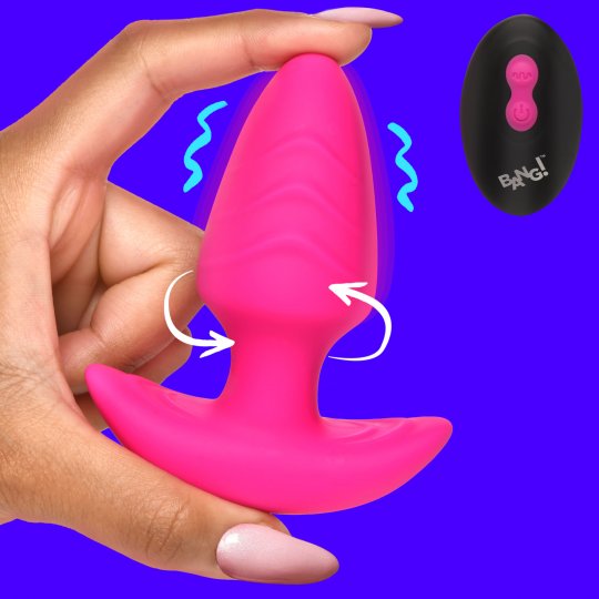 Bang! Rotating and Vibrating Silicone Butt Plug