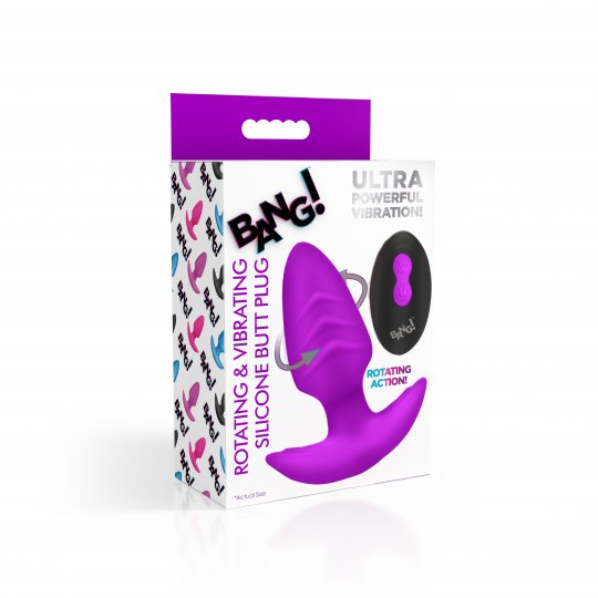 Bang! Rotating and Vibrating Silicone Butt Plug