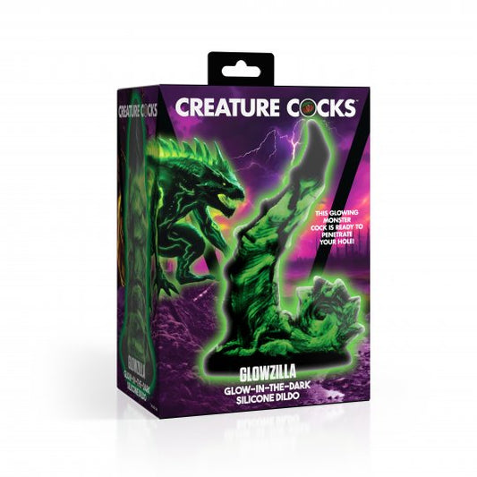 Creature Cocks - Glowzilla Glow-In-The-Dark Silicone Dildo