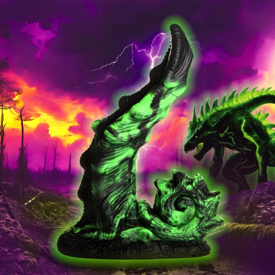 Creature Cocks - Glowzilla Glow-In-The-Dark Silicone Dildo