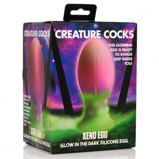 Creature Cocks - Xeno Egg - Glow in the Dark Silicone Egg - Large