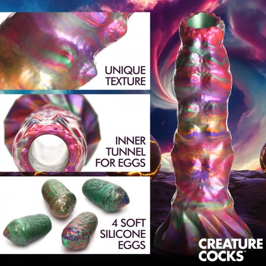 Creature Cocks - Larva Silicone Ovipositor Dildo with Eggs