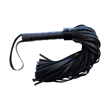 Rouge - Long Leather Flogger - Black