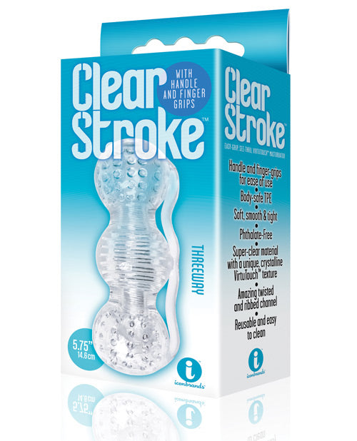 Icon Brands - The 9s Clear Stroke Threeway Masturbator