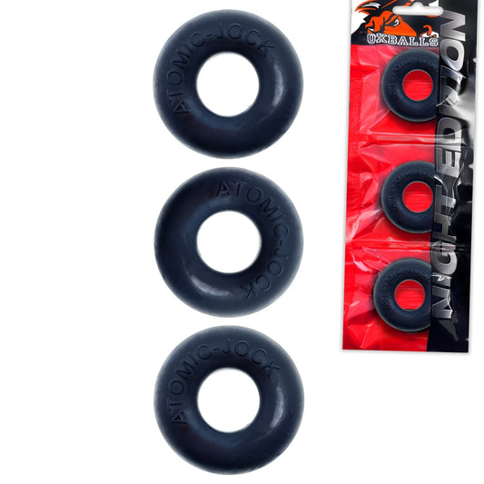 Oxballs - Ringer 3-Pack Cockring - Night Black