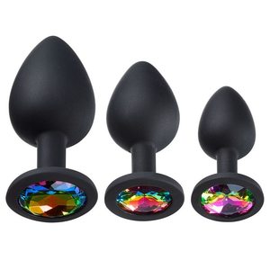 Cloud 9 - Gems - Black Silicone Anal Plug Kit