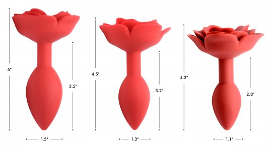 Master Series - Booty Bloom Silicone Rose Anal Plug