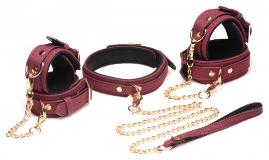 Master Series - 6 Piece Velvet Bondage Set