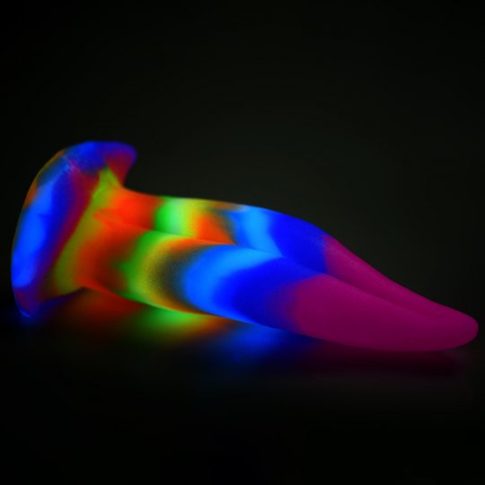 Creature Cocks - Unicorn Kiss Unicorn Tongue Glow-in-the-Dark Silicone Dildo