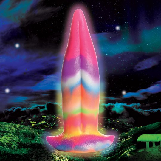 Creature Cocks - Unicorn Kiss Unicorn Tongue Glow-in-the-Dark Silicone Dildo