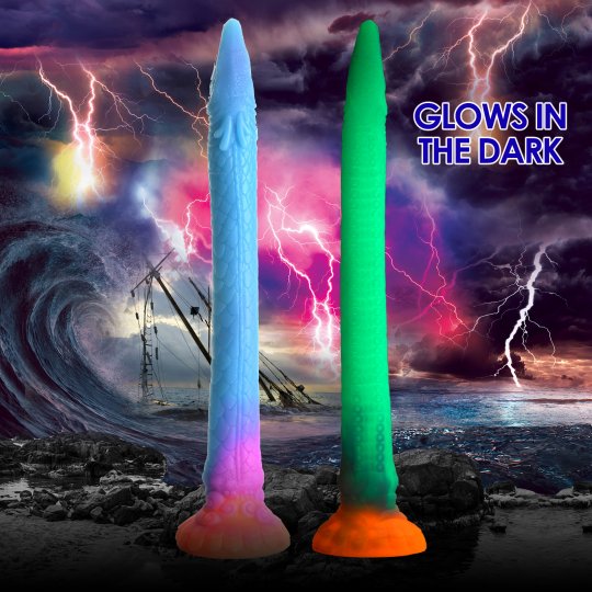 Creature Cocks - Makara Glow-in-the-Dark Silicone Snake Dildo